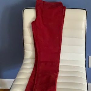 Red Ralf Laren skinny jeans